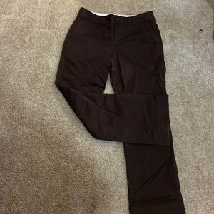 Old navy dark brown khaki pants.